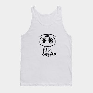 Cat: sad ( back ) Tank Top